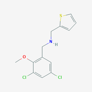 molecular formula C13H13Cl2NOS B276707 N-(3,5-dichloro-2-methoxybenzyl)-N-(2-thienylmethyl)amine 