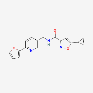 5-cyclopropyl-N-((6-(furan-2-yl)pyridin-3-yl)methyl)isoxazole-3-carboxamide