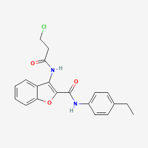 3-(3-chloropropanamido)-N-(4-ethylphenyl)benzofuran-2-carboxamide