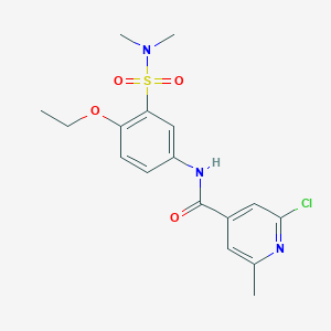 2-chloro-N-[3-(dimethylsulfamoyl)-4-ethoxyphenyl]-6-methylpyridine-4-carboxamide