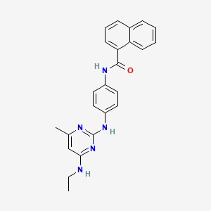 N-(4-((4-(ethylamino)-6-methylpyrimidin-2-yl)amino)phenyl)-1-naphthamide