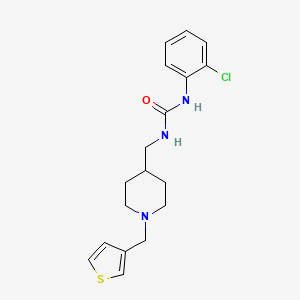 1-(2-Chlorophenyl)-3-((1-(thiophen-3-ylmethyl)piperidin-4-yl)methyl)urea