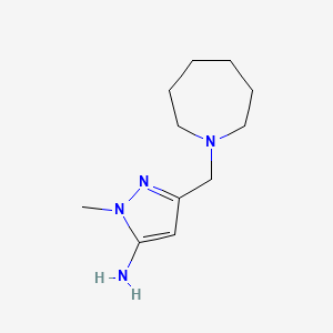5-(Azepan-1-ylmethyl)-2-methylpyrazol-3-amine
