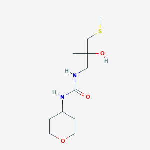 1-(2-hydroxy-2-methyl-3-(methylthio)propyl)-3-(tetrahydro-2H-pyran-4-yl)urea