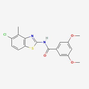 N-(5-chloro-4-methyl-1,3-benzothiazol-2-yl)-3,5-dimethoxybenzamide