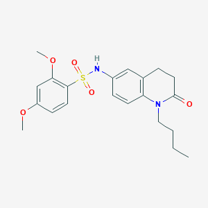 N-(1-butyl-2-oxo-1,2,3,4-tetrahydroquinolin-6-yl)-2,4-dimethoxybenzene-1-sulfonamide