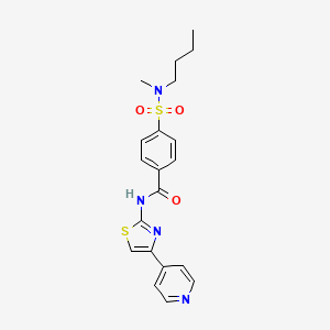 4-(N-butyl-N-methylsulfamoyl)-N-(4-(pyridin-4-yl)thiazol-2-yl)benzamide
