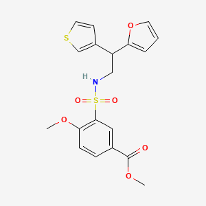 Methyl 3-{[2-(furan-2-yl)-2-(thiophen-3-yl)ethyl]sulfamoyl}-4-methoxybenzoate