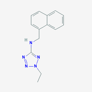 molecular formula C14H15N5 B276715 2-ethyl-N-(1-naphthylmethyl)-2H-tetrazol-5-amine 