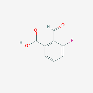 molecular formula C8H5FO3 B2767168 3-氟-2-甲酰基苯甲酸 CAS No. 1269496-37-8