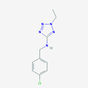 molecular formula C10H12ClN5 B276717 N-(4-chlorobenzyl)-2-ethyl-2H-tetrazol-5-amine 