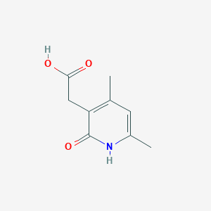 molecular formula C9H11NO3 B2767184 2-(4,6-Dimethyl-2-oxo-1,2-dihydropyridin-3-yl)acetic acid CAS No. 1518990-45-8