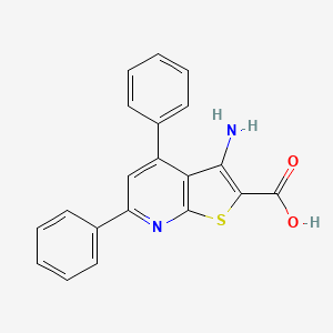 3-Amino-4,6-diphenylthieno[2,3-b]pyridine-2-carboxylic acid
