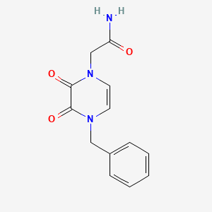 molecular formula C13H13N3O3 B2767187 2-(4-Benzyl-2,3-dioxopyrazin-1-yl)acetamide CAS No. 902861-31-8