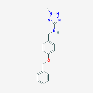 molecular formula C16H17N5O B276719 N-[4-(benzyloxy)benzyl]-2-methyl-2H-tetrazol-5-amine 