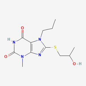 8-(2-Hydroxypropylsulfanyl)-3-methyl-7-propylpurine-2,6-dione
