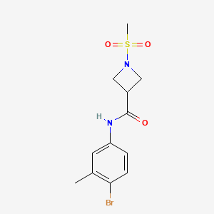 N-(4-bromo-3-methylphenyl)-1-(methylsulfonyl)azetidine-3-carboxamide