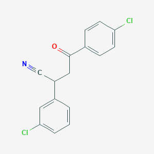 2-(3-Chlorophenyl)-4-(4-chlorophenyl)-4-oxobutanenitrile
