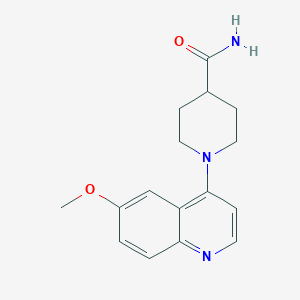 1-(6-Methoxyquinolin-4-yl)piperidine-4-carboxamide