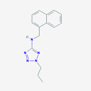 molecular formula C15H17N5 B276723 N-(1-naphthylmethyl)-N-(2-propyl-2H-tetraazol-5-yl)amine 