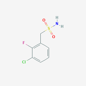 molecular formula C7H7ClFNO2S B2767232 (3-Chloro-2-fluorophenyl)methanesulfonamide CAS No. 1564853-25-3