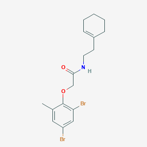 molecular formula C17H21Br2NO2 B276724 N-[2-(1-cyclohexen-1-yl)ethyl]-2-(2,4-dibromo-6-methylphenoxy)acetamide 