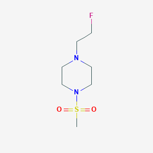 molecular formula C7H15FN2O2S B2767245 1-(2-Fluoroethyl)-4-(methylsulfonyl)piperazine CAS No. 1850258-93-3