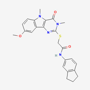 1-[2-(4-ethylpiperazin-1-yl)-2-oxoethyl]-4-[(4-fluorobenzyl)thio]-1H-pyrrolo[3,2-c]pyridine