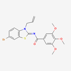 (Z)-N-(3-allyl-6-bromobenzo[d]thiazol-2(3H)-ylidene)-3,4,5-trimethoxybenzamide