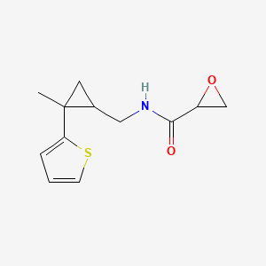 N-[(2-Methyl-2-thiophen-2-ylcyclopropyl)methyl]oxirane-2-carboxamide