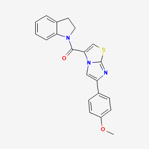 Indolin-1-yl(6-(4-methoxyphenyl)imidazo[2,1-b]thiazol-3-yl)methanone