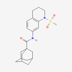 N-(1-methylsulfonyl-3,4-dihydro-2H-quinolin-7-yl)adamantane-1-carboxamide