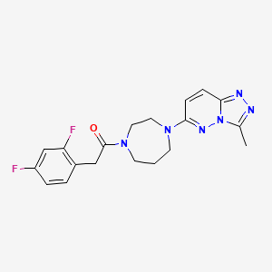 2-(2,4-Difluorophenyl)-1-[4-(3-methyl-[1,2,4]triazolo[4,3-b]pyridazin-6-yl)-1,4-diazepan-1-yl]ethanone