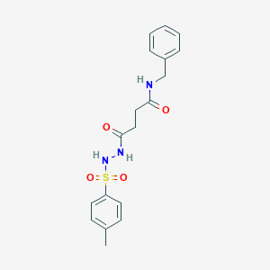 N-benzyl-4-{2-[(4-methylphenyl)sulfonyl]hydrazino}-4-oxobutanamide