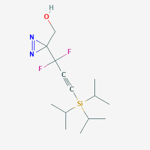 [3-[1,1-Difluoro-3-tri(propan-2-yl)silylprop-2-ynyl]diazirin-3-yl]methanol