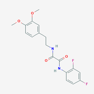 molecular formula C18H18F2N2O4 B2767287 N1-(2,4-difluorophenyl)-N2-(3,4-dimethoxyphenethyl)oxalamide CAS No. 898356-64-4