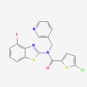 5-chloro-N-(4-fluorobenzo[d]thiazol-2-yl)-N-(pyridin-3-ylmethyl)thiophene-2-carboxamide