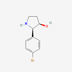 (2R,3R)-2-(4-Bromophenyl)pyrrolidin-3-ol