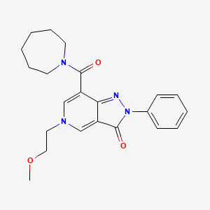7-(azepane-1-carbonyl)-5-(2-methoxyethyl)-2-phenyl-2H-pyrazolo[4,3-c]pyridin-3(5H)-one