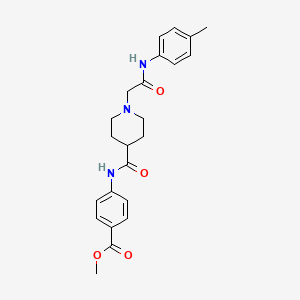 Methyl 4-(1-(2-oxo-2-(p-tolylamino)ethyl)piperidine-4-carboxamido)benzoate
