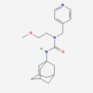 3-((1R,3s)-adamantan-1-yl)-1-(2-methoxyethyl)-1-(pyridin-4-ylmethyl)urea