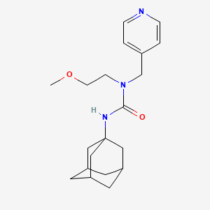 3-(Adamantan-1-yl)-1-(2-methoxyethyl)-1-[(pyridin-4-yl)methyl]urea