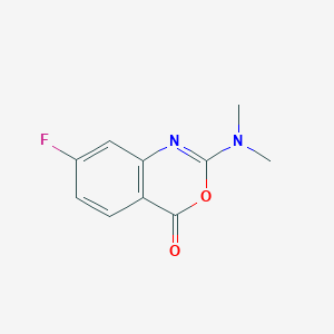 molecular formula C10H9FN2O2 B2767311 2-(dimethylamino)-7-fluoro-4H-3,1-benzoxazin-4-one CAS No. 866143-02-4