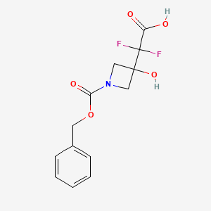 2-{1-[(Benzyloxy)carbonyl]-3-hydroxyazetidin-3-yl}-2,2-difluoroacetic acid