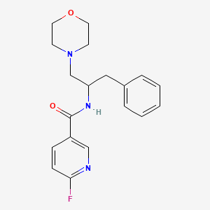 6-Fluoro-N-(1-morpholin-4-yl-3-phenylpropan-2-yl)pyridine-3-carboxamide