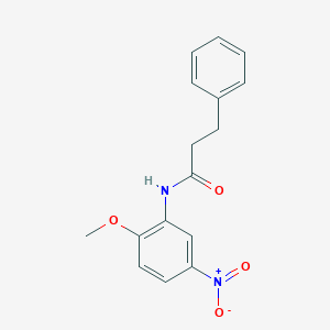 molecular formula C16H16N2O4 B276732 N-(2-methoxy-5-nitrophenyl)-3-phenylpropanamide 