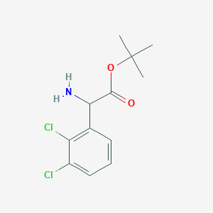 molecular formula C12H15Cl2NO2 B2767323 Tert-butyl 2-amino-2-(2,3-dichlorophenyl)acetate CAS No. 2248256-84-8