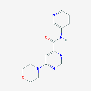 molecular formula C14H15N5O2 B2767325 6-吗啉基-N-(吡啶-3-基)嘧啶-4-甲酰胺 CAS No. 1904397-65-4