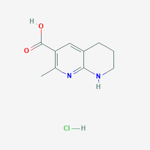 2-Methyl-5,6,7,8-tetrahydro-1,8-naphthyridine-3-carboxylic acid;hydrochloride