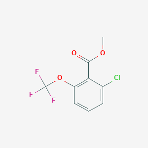 molecular formula C9H6ClF3O3 B2767339 Methyl 2-chloro-6-(trifluoromethoxy)benzoate CAS No. 1261453-43-3